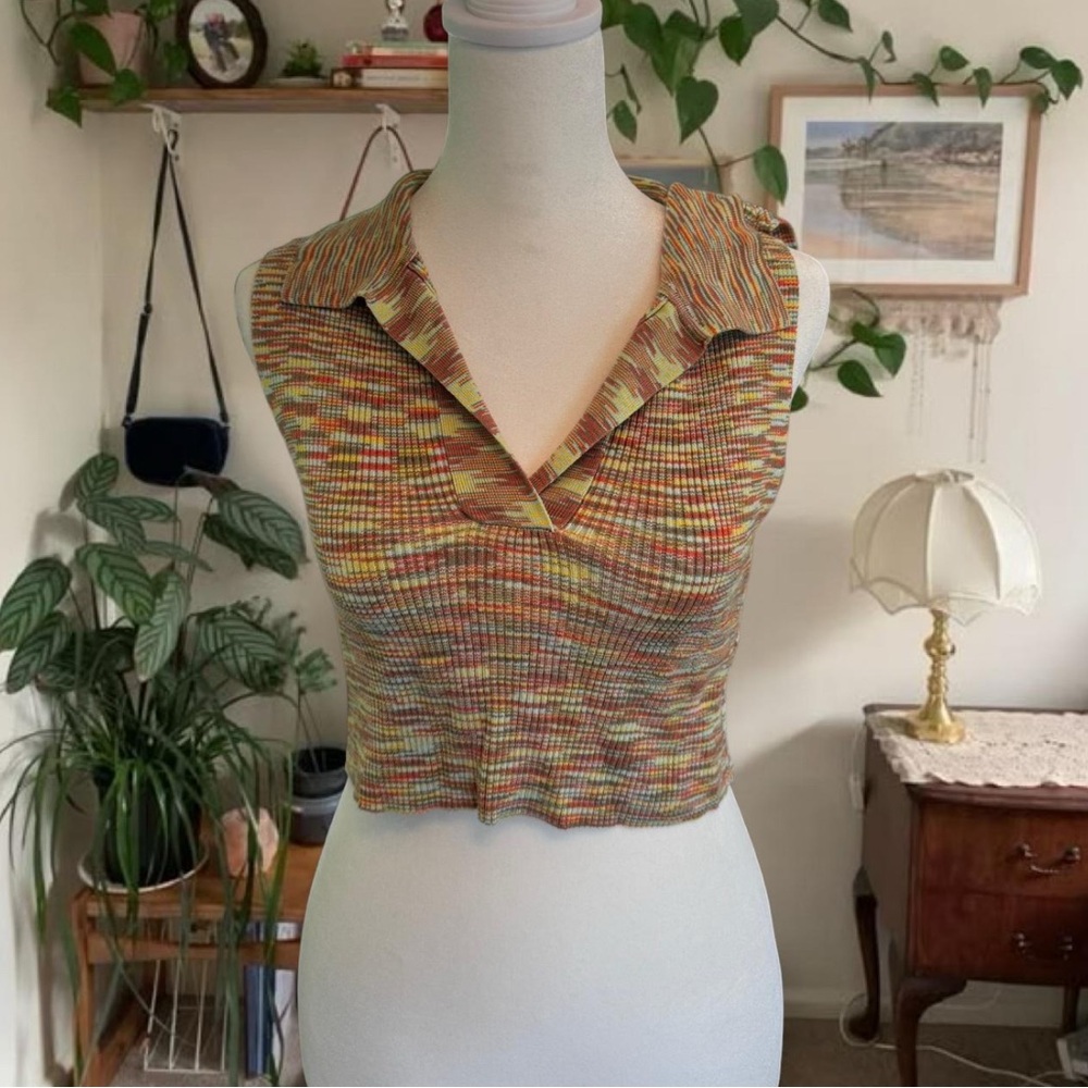 Altar'd State Multicolor Knit Crop Top